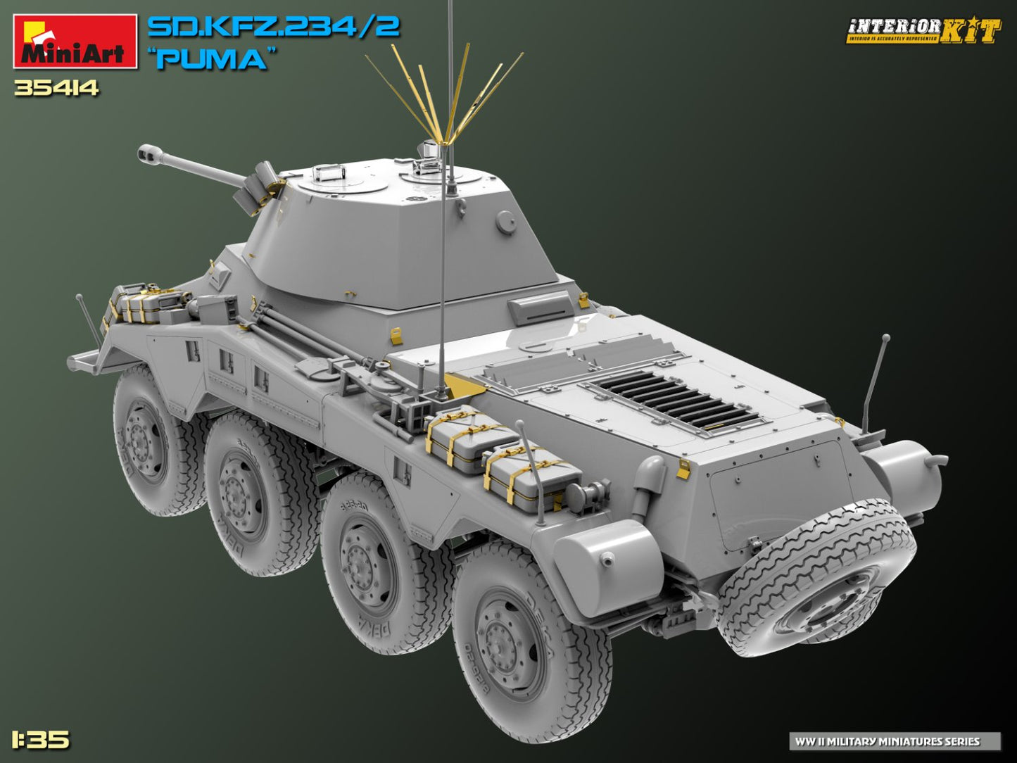 MiniArt Sd. Kfz. 234/2 Puma. Interior Kit