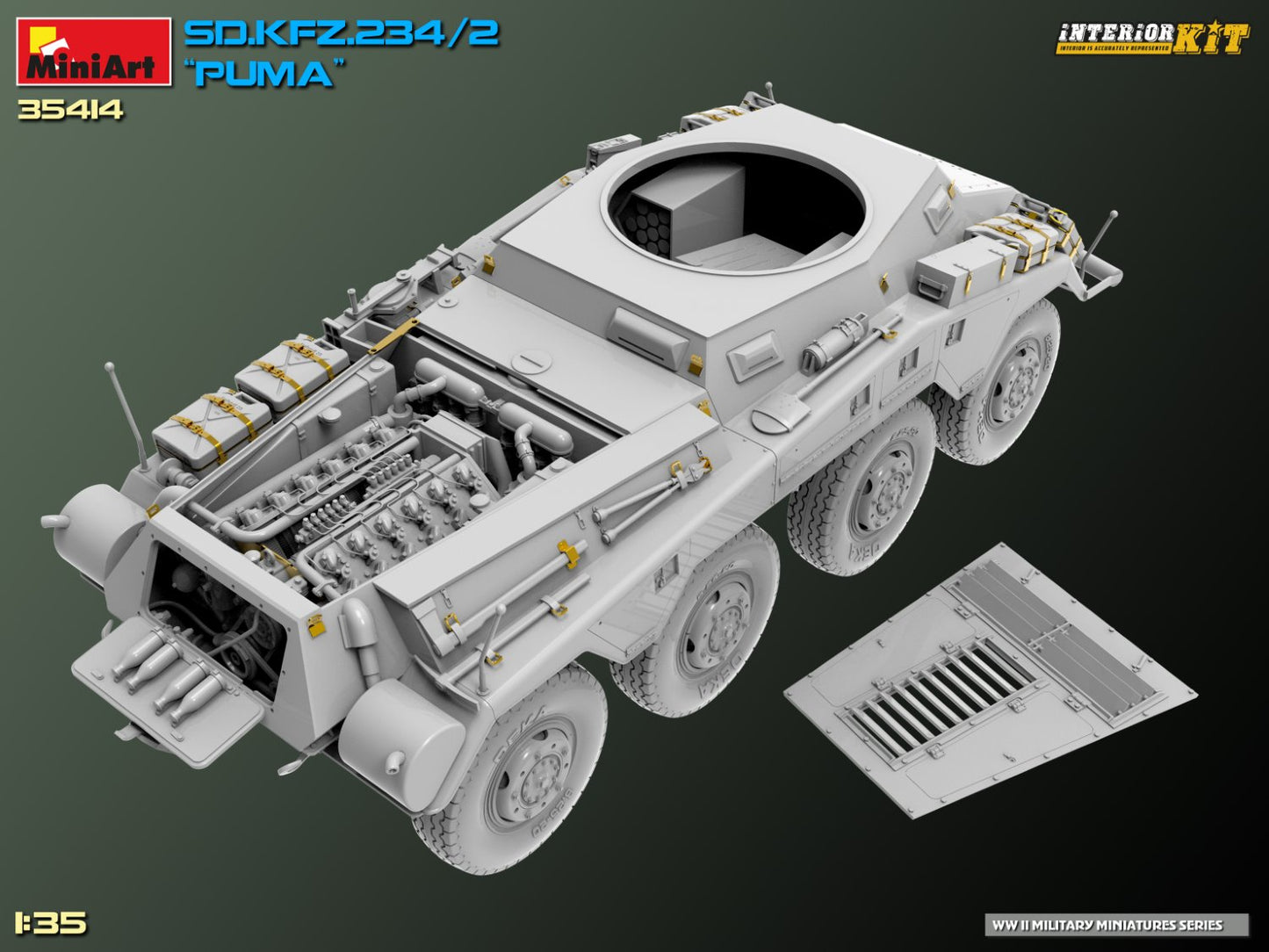 MiniArt Sd. Kfz. 234/2 Puma. Interior Kit