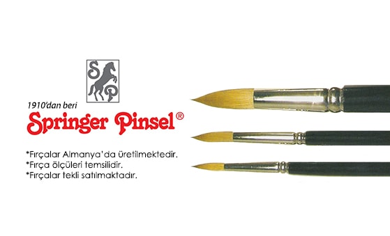 Springer Pinsel Taklon Suluboya Fırçası 06