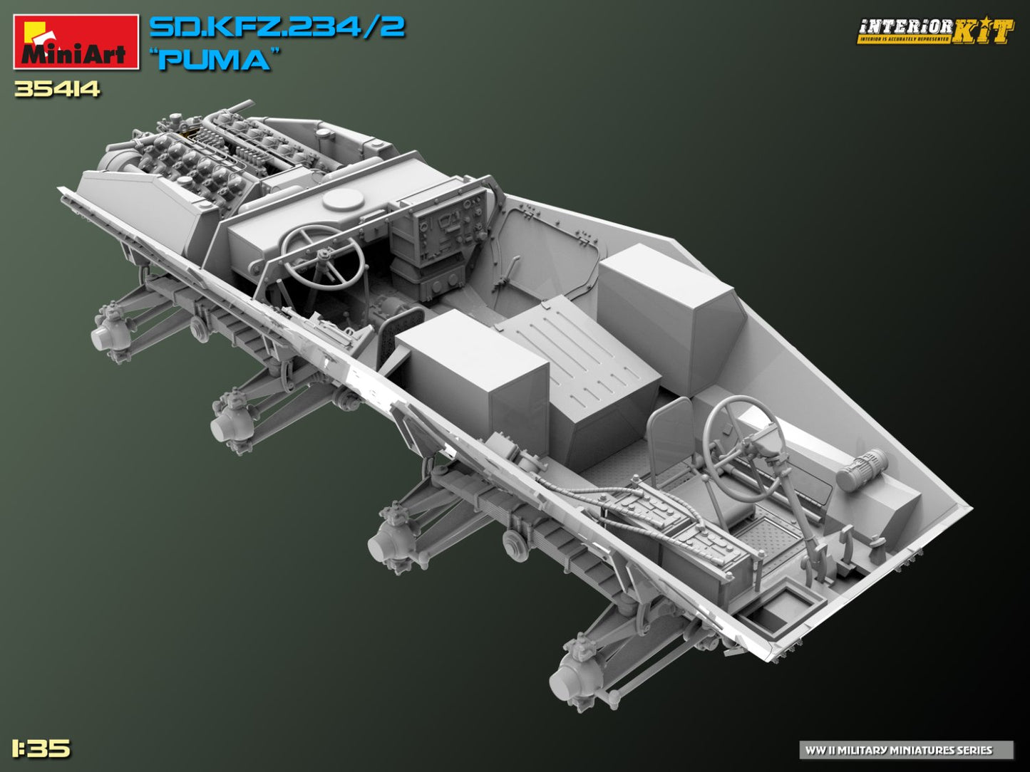 MiniArt Sd. Kfz. 234/2 Puma. Interior Kit