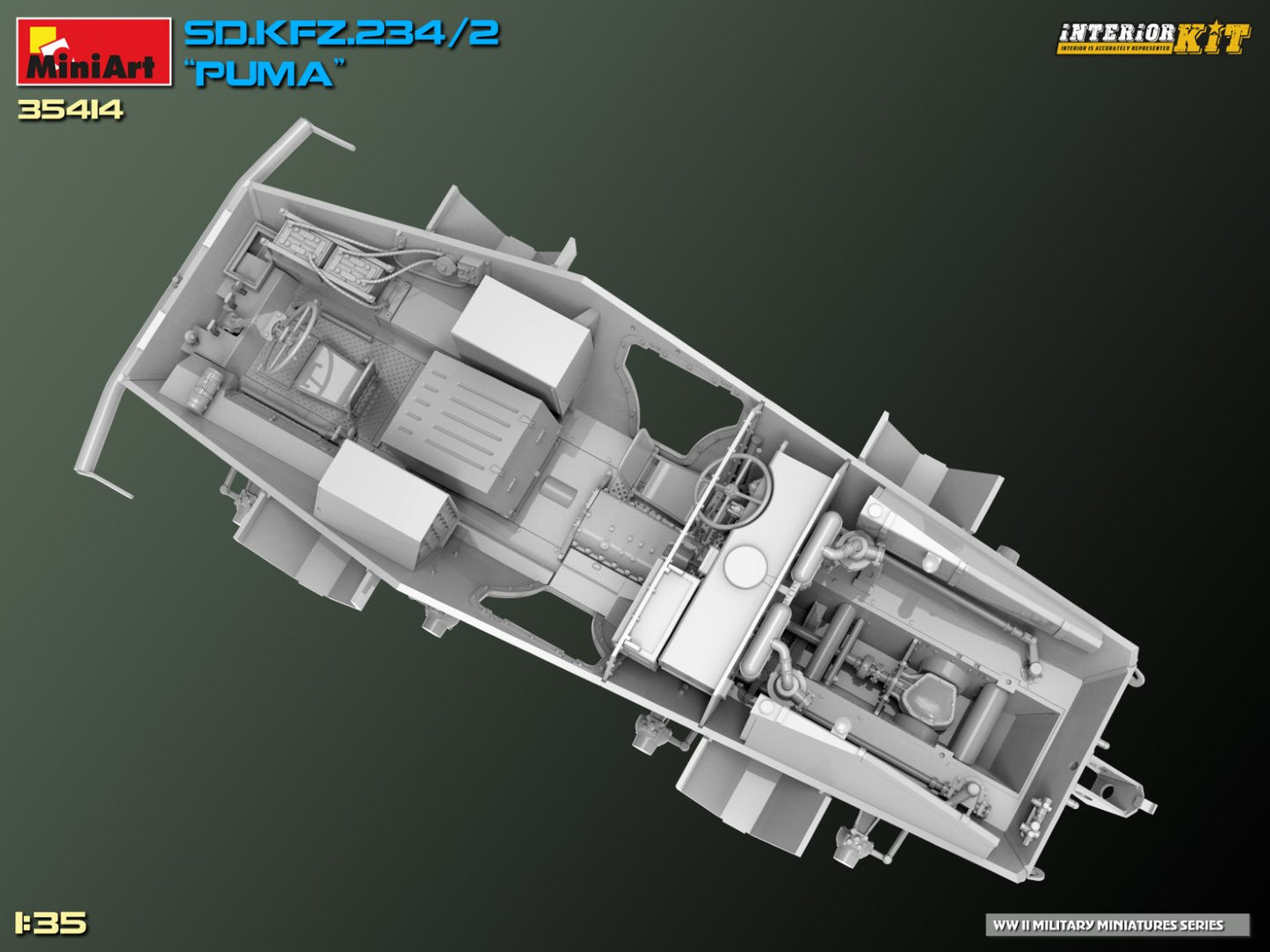 MiniArt Sd. Kfz. 234/2 Puma. Interior Kit