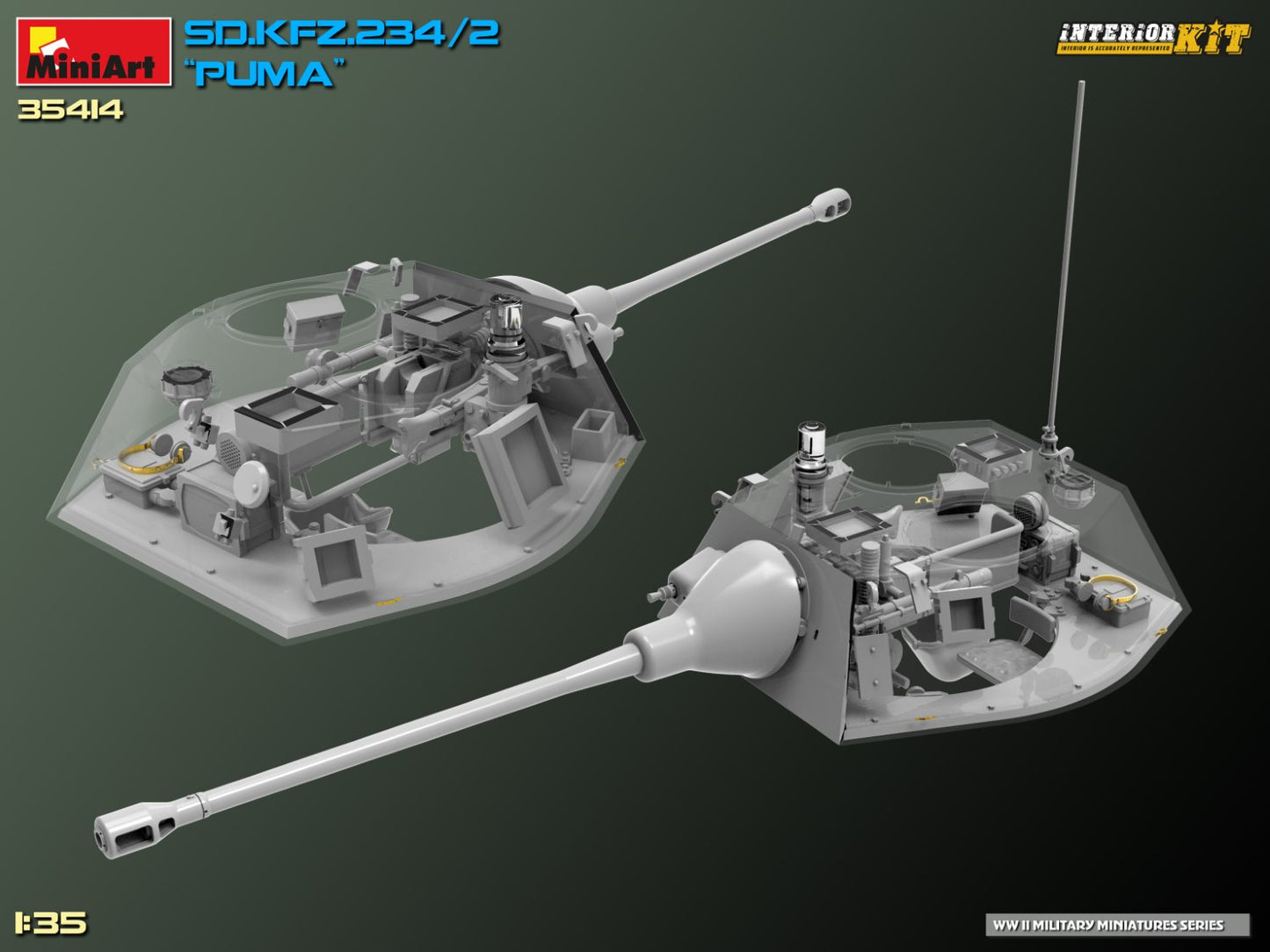 MiniArt Sd. Kfz. 234/2 Puma. Interior Kit