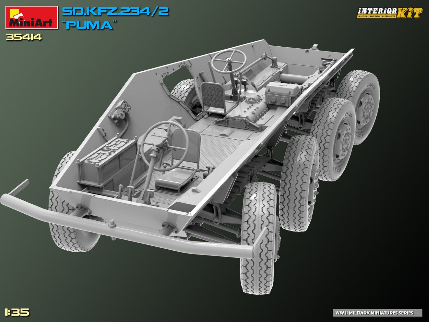 MiniArt Sd. Kfz. 234/2 Puma. Interior Kit