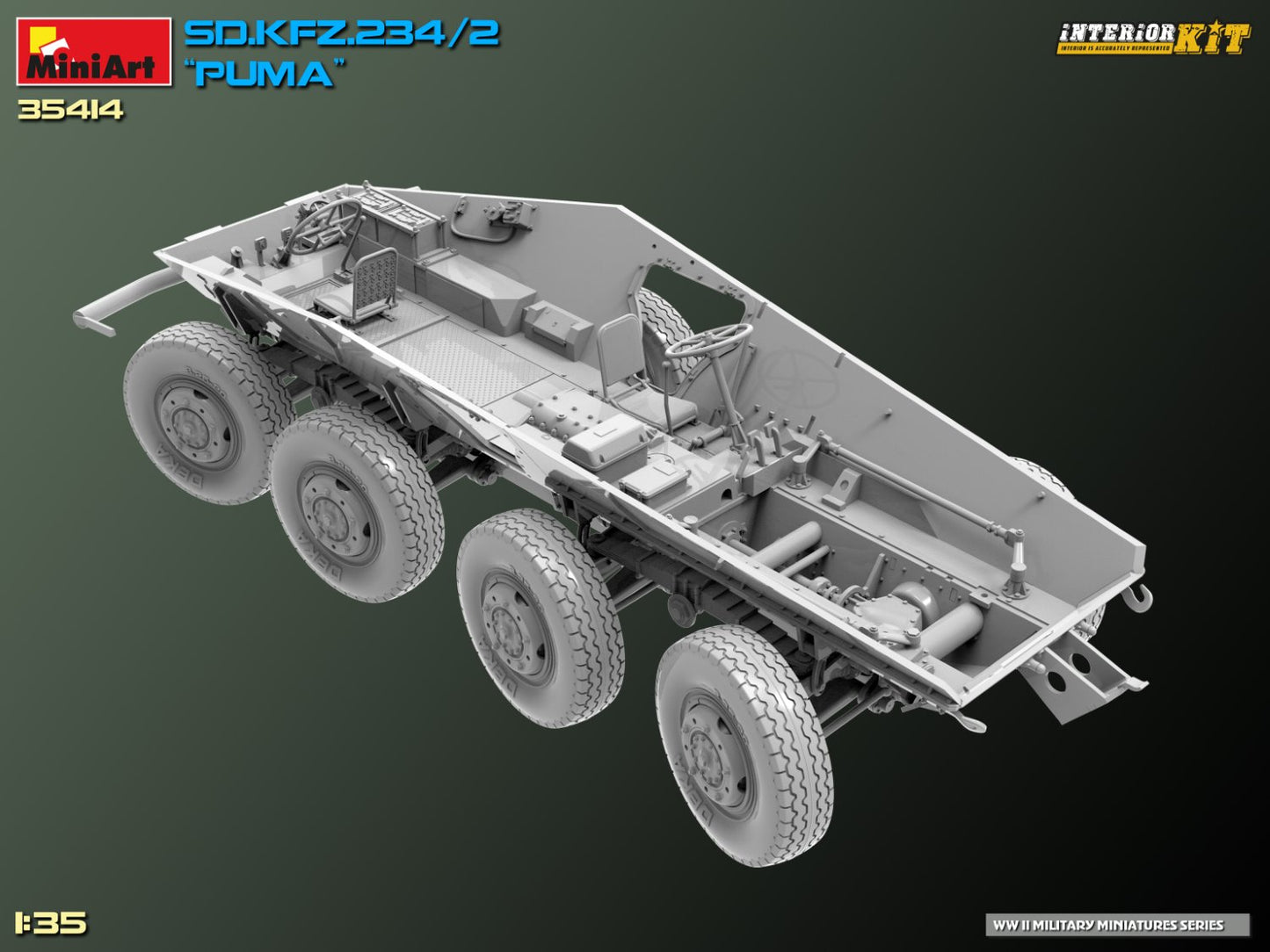 MiniArt Sd. Kfz. 234/2 Puma. Interior Kit