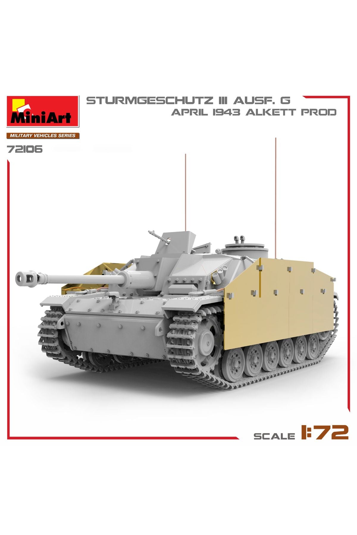 MiniArt 1:72 StuG III Ausf. G Nisan 1943 Üretimi