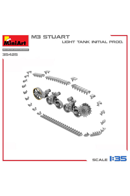 MiniArt 1:35 M3 Stuart Hafif Tank. İlk Üretim