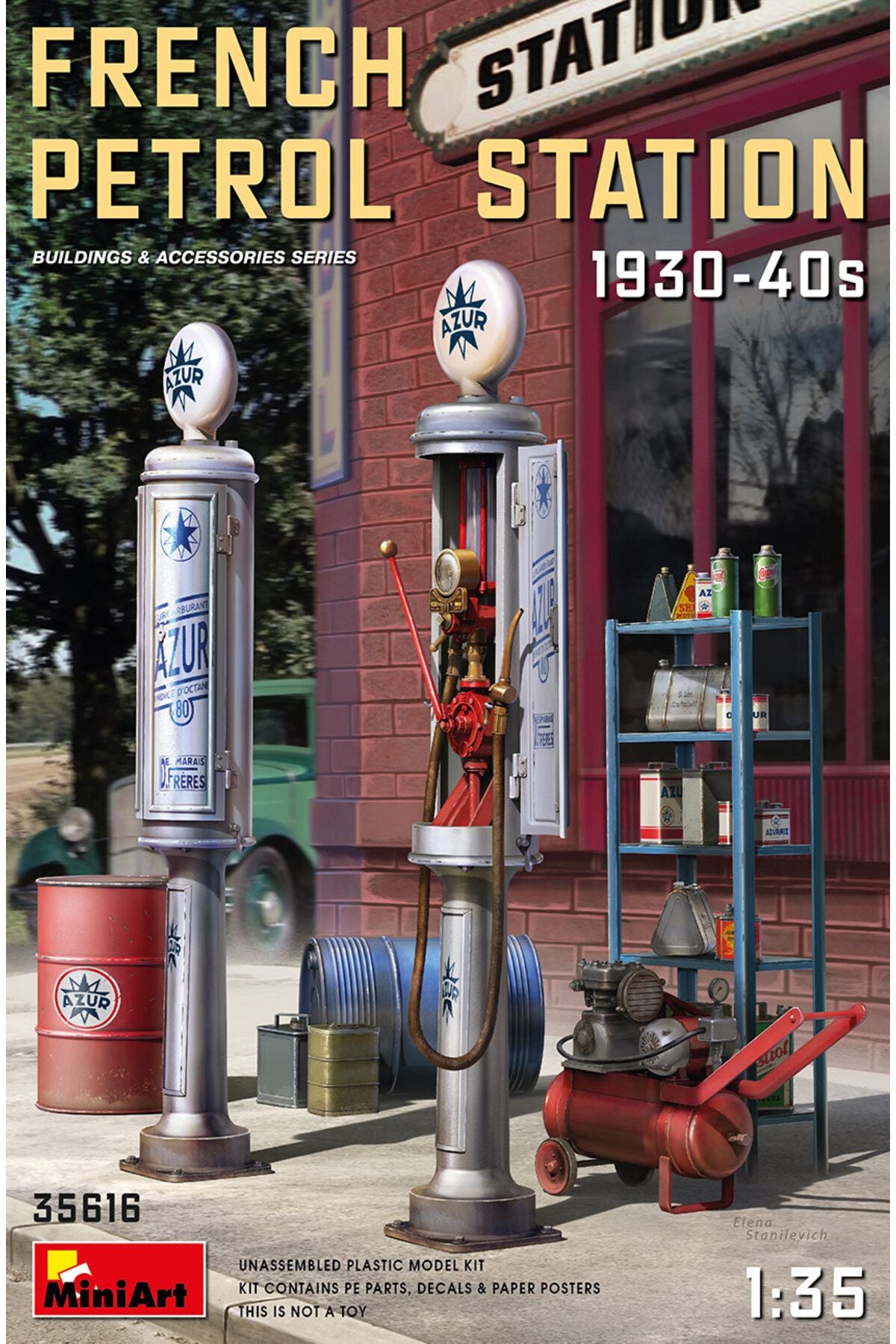 MiniArt Fransa Petrol İstasyonu 1930-40