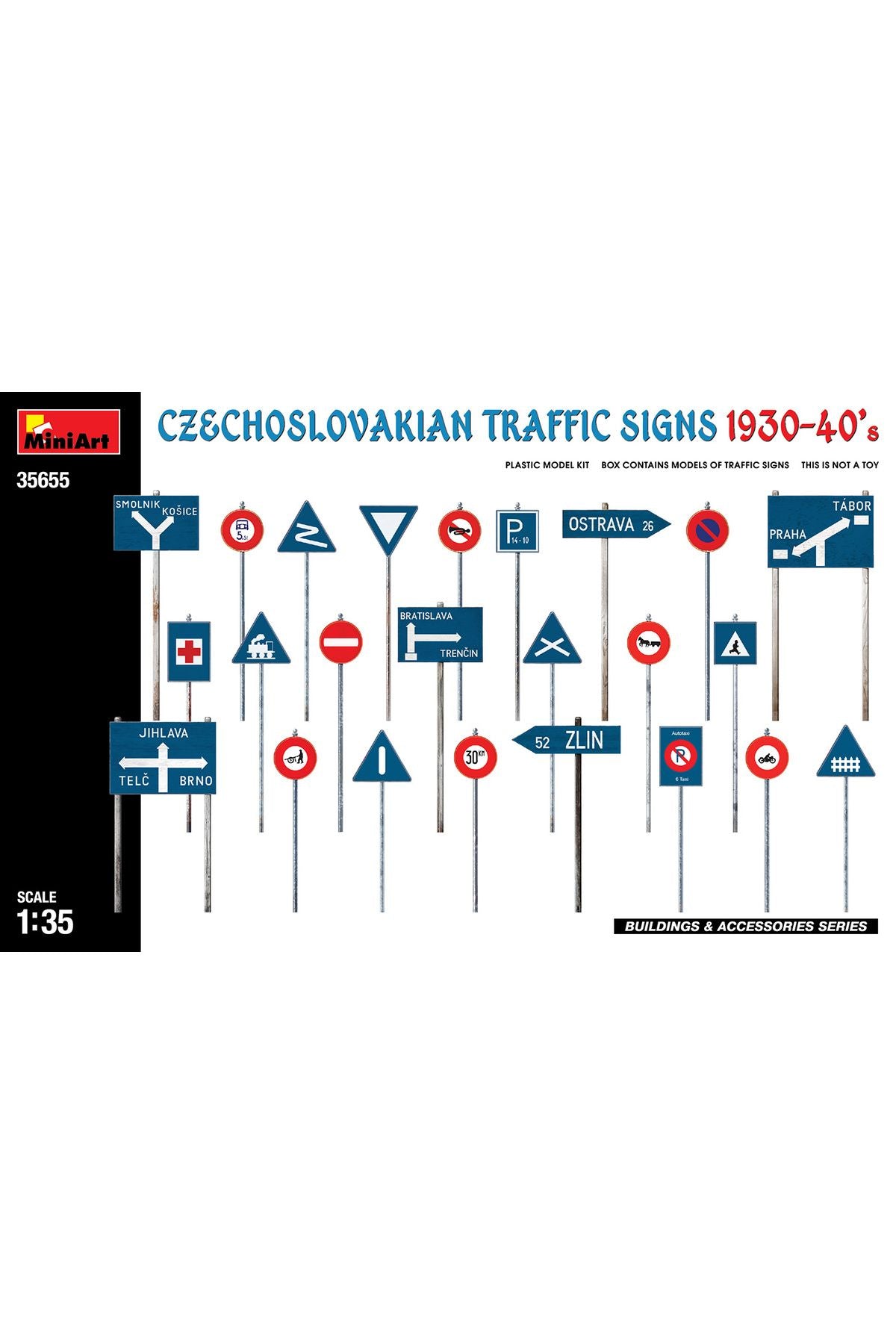 MiniArt Çekoslovak Trafik İşaretleri 1930-40â€™lar