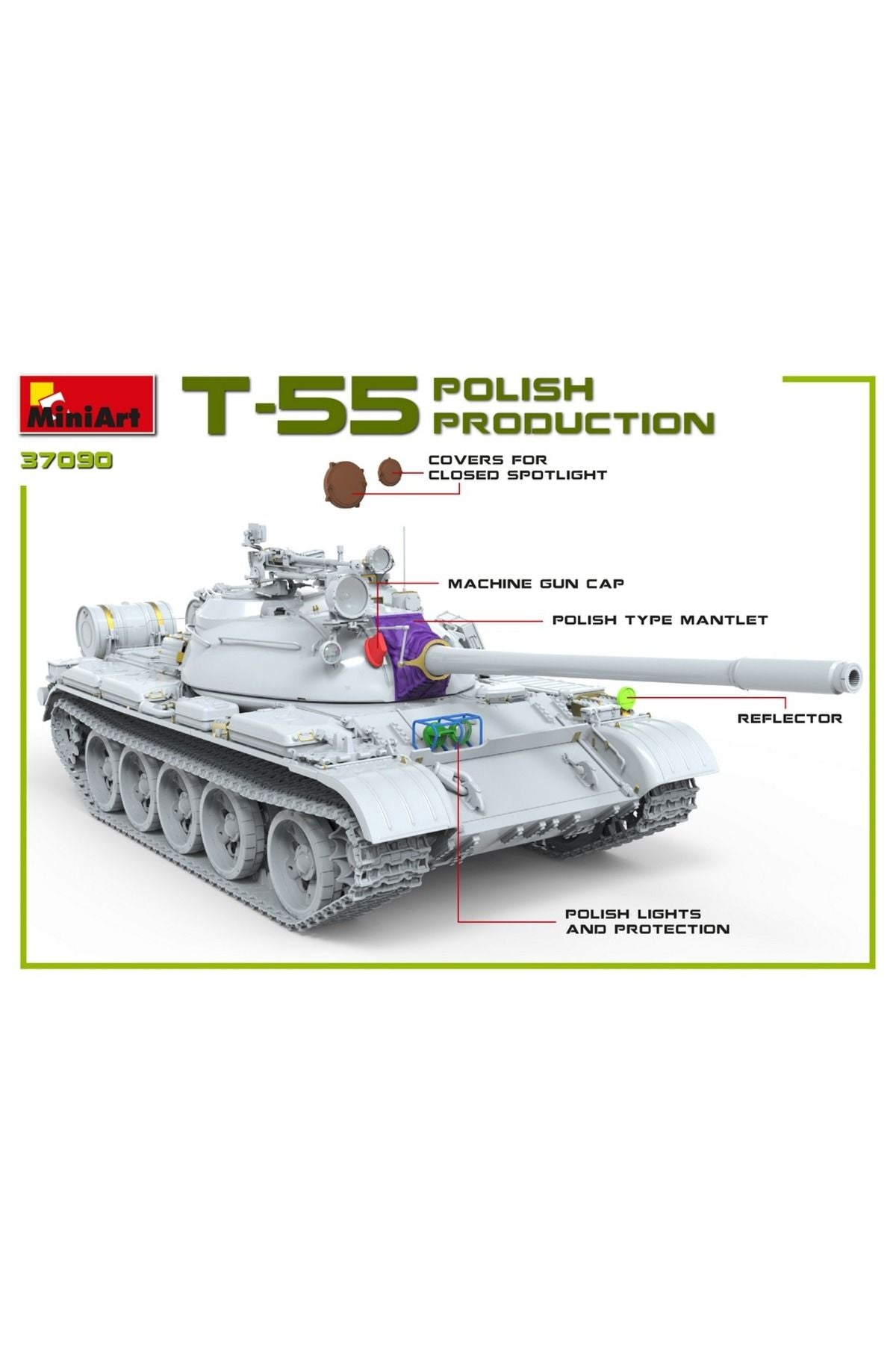 MiniArt T-55A Polonya Üretimi