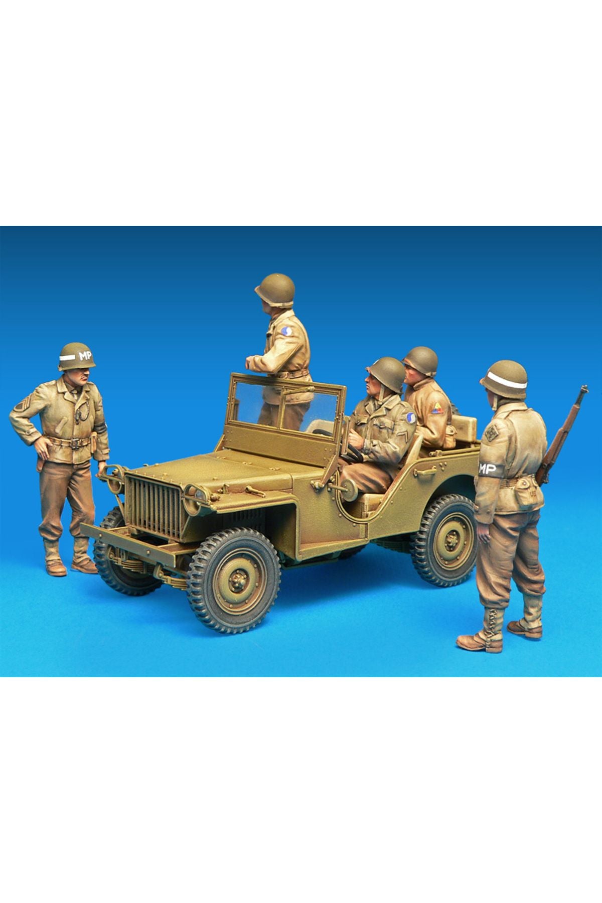 MiniArt Amerikan Jeep Mürettebatı & MPs Özel Üretim