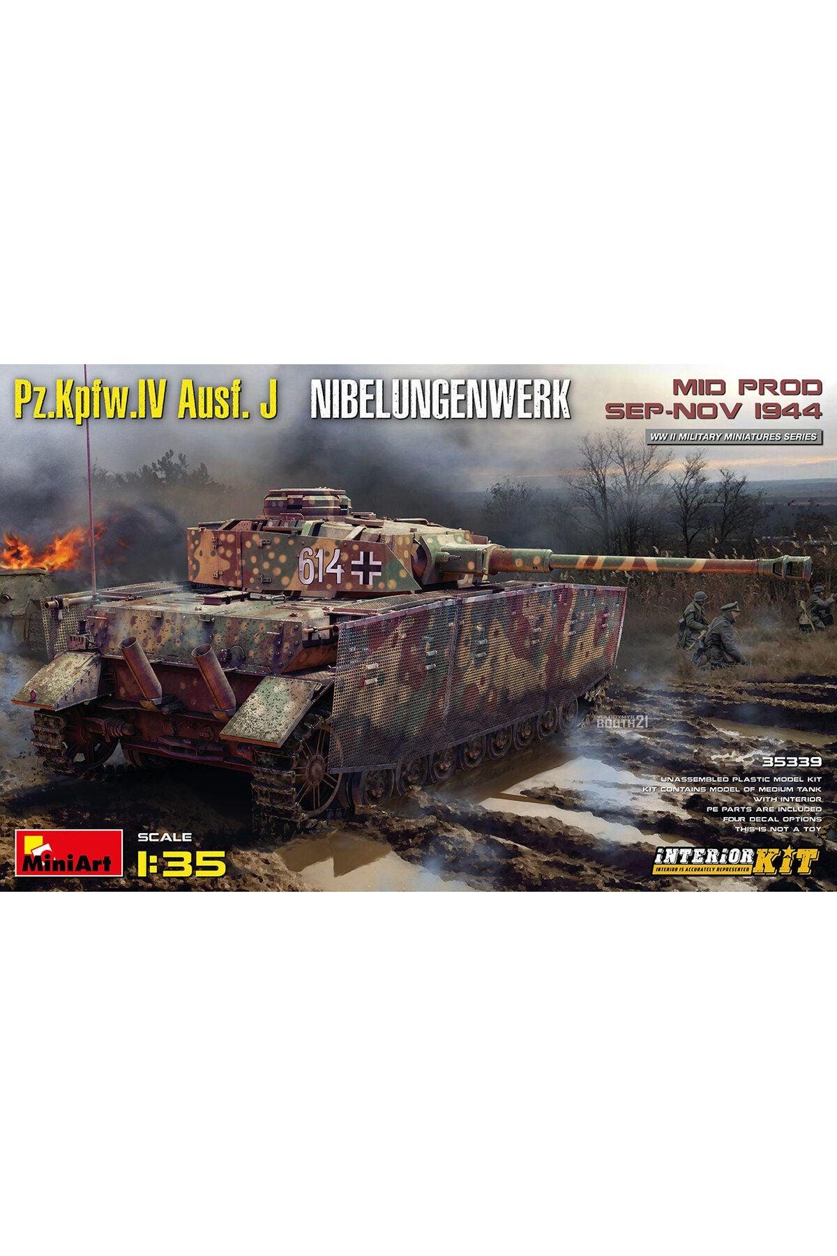 MiniArt Pz.Kpfw.IV Ausf. J Nibelungenwerk. Mid Prod. (Eylül-Kasım 1944) Interior Kit