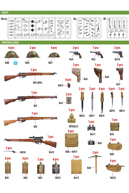 MiniArt İngiliz Piyade Silah ve Ekipmanları