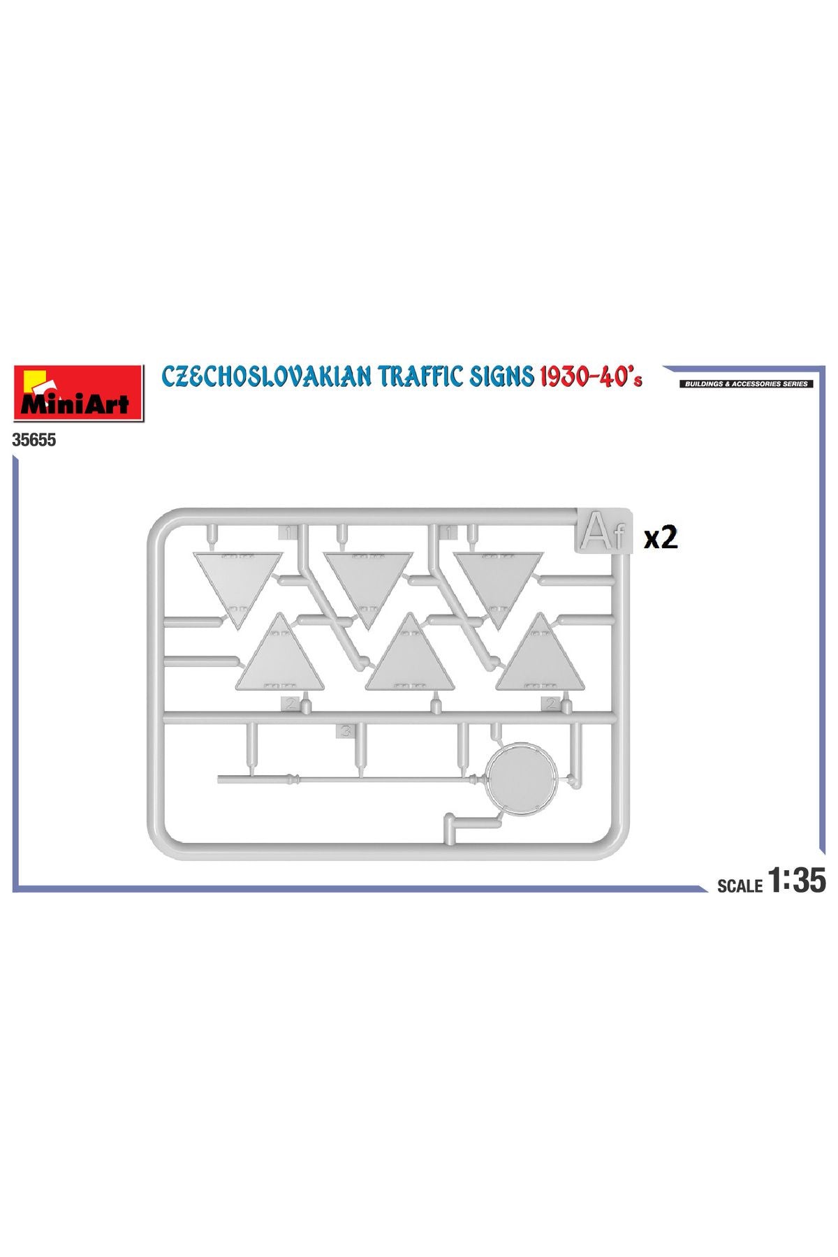 MiniArt Çekoslovak Trafik İşaretleri 1930-40'lar