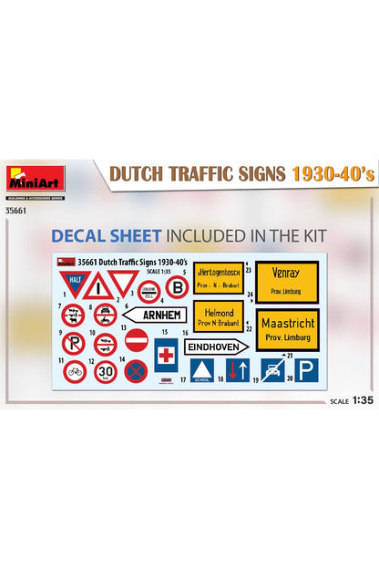 MiniArt Hollanda Trafik İşaretleri (1930-40'lar