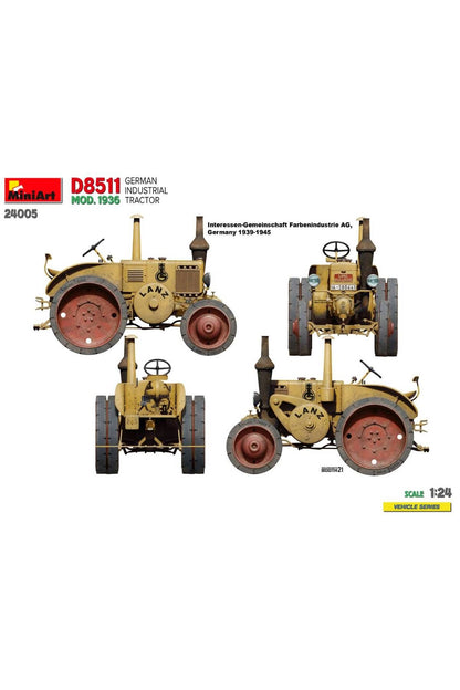 MiniArt 1:24 Alman Endüstriyel Traktör D8511 Mod. 1936