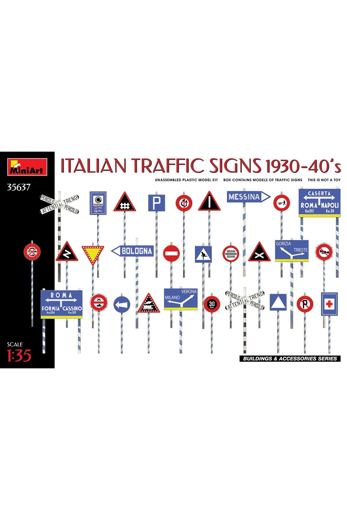 MiniArt İtalyan Yol İşaretleri 1930-40'lar