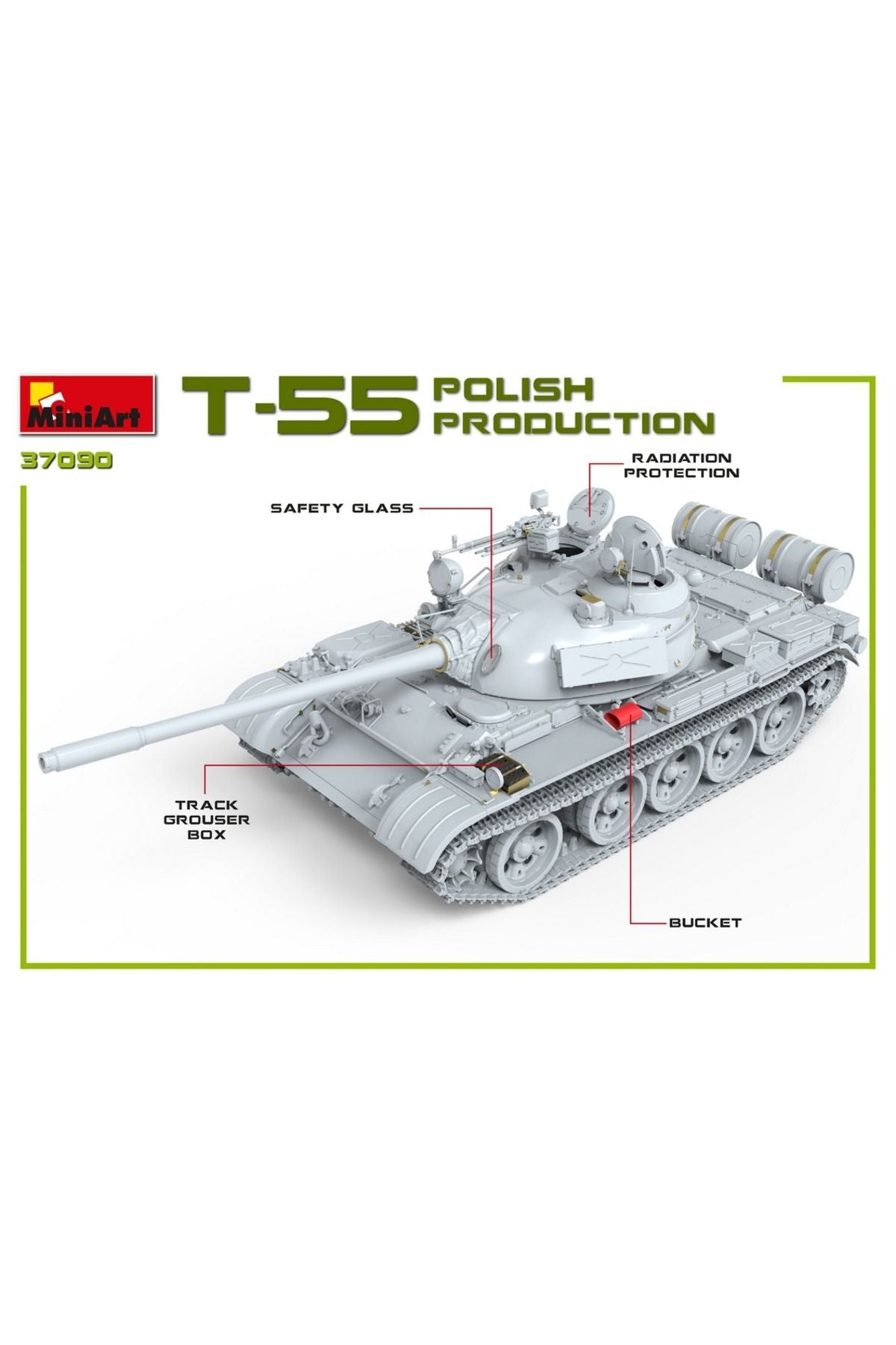 MiniArt T-55A Polonya Üretimi