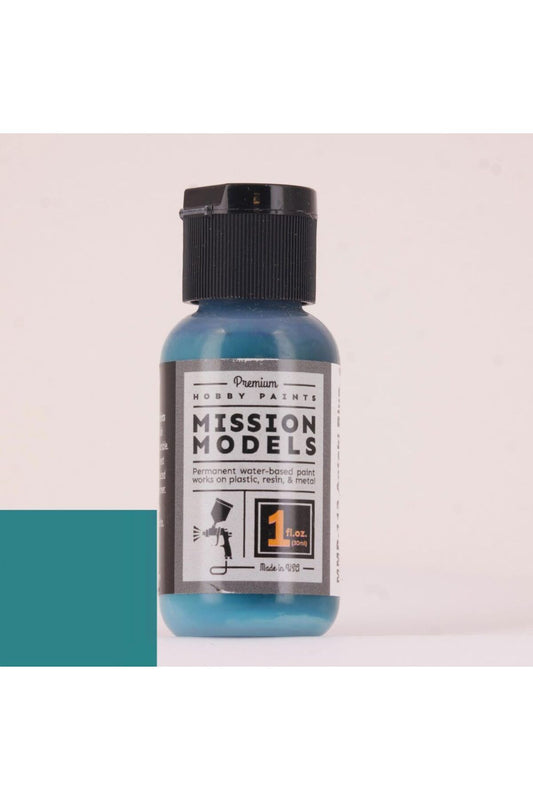 Mission Models MMP-113 Aotaki Blue Green Clear Coat (Over Faded Alum) Maket Boyası 30ml