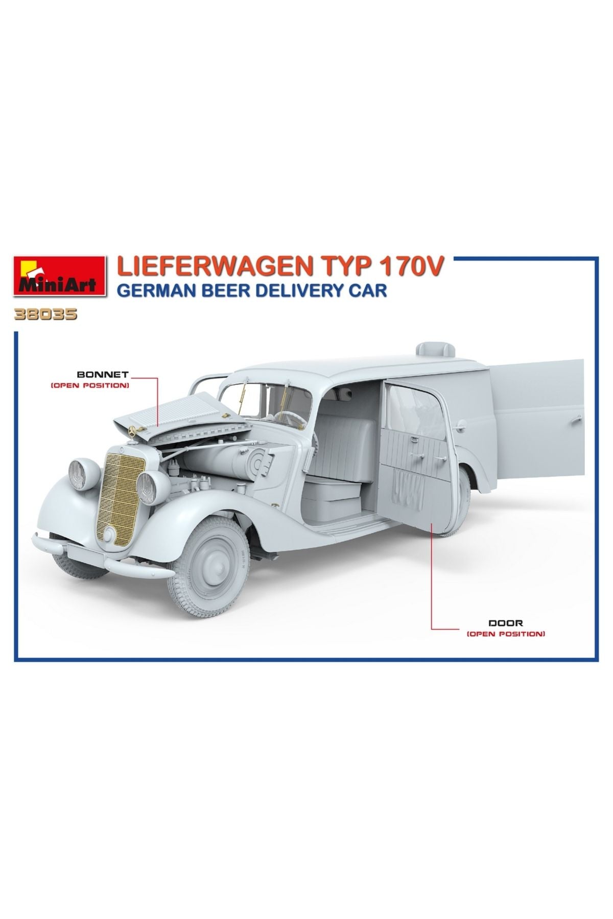 MiniArt Lieferwagen TYP 170V Alman Bira Servis Arabası