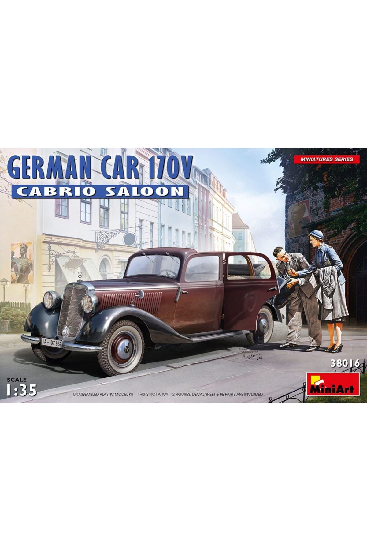 MiniArt 170V Cabrio Saloon Alman Arabası