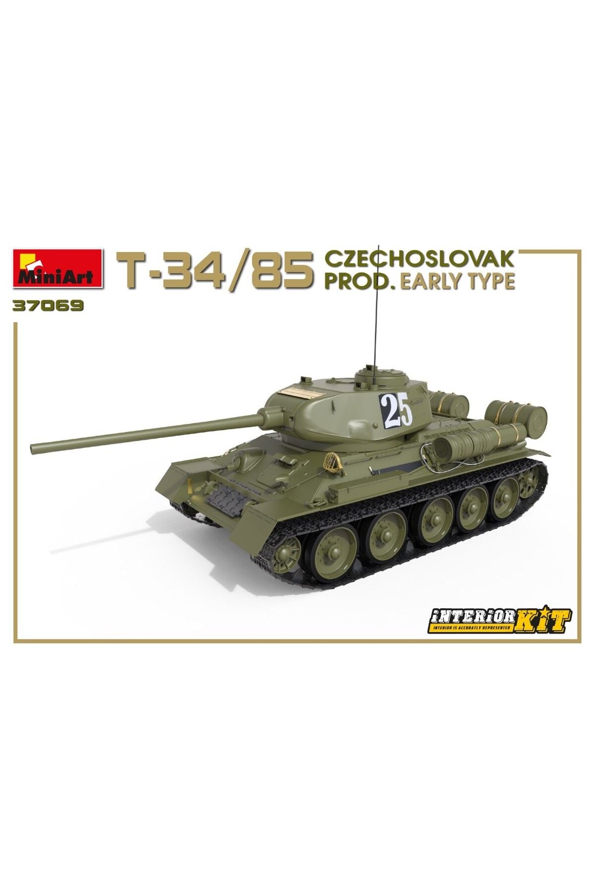 MiniArt T-34/85 Çekoslovakya Üretimi Early Type Interior Kit