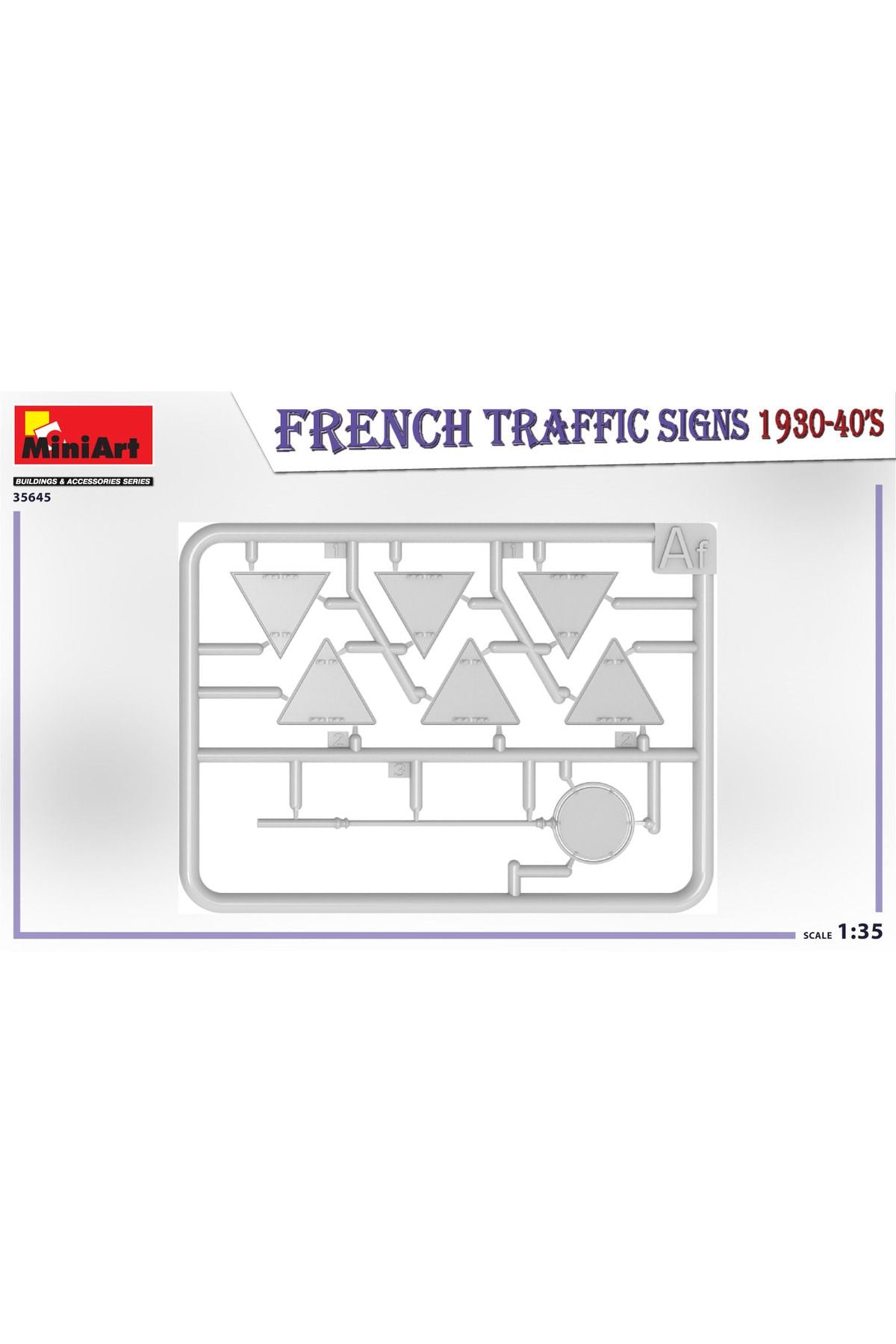 MiniArt Fransa Trafik İşaretleri 1930-40