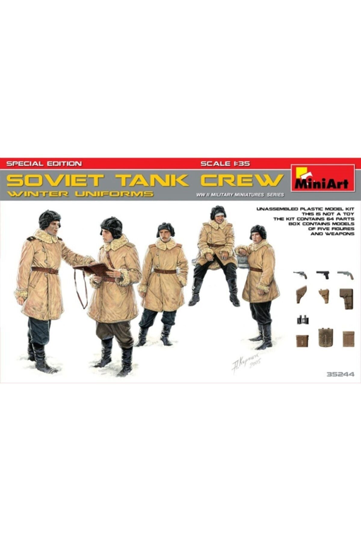 MiniArt Sovyet Tank Mürettebatı (Kış Üniformalı) Özel Üretim