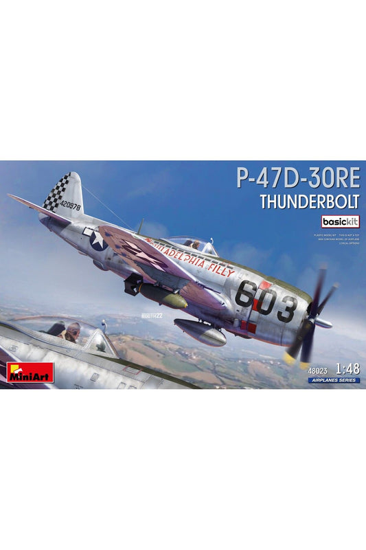 MiniArt 1:48 P-47D-30RE Thunderbolt. Temel Kit