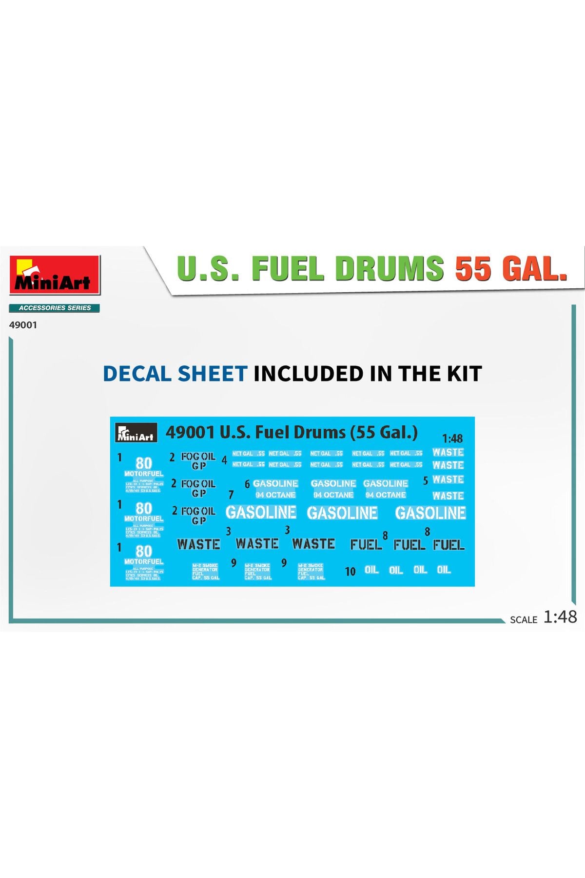 MiniArt ABD Yakıt Varilleri 55 Gal