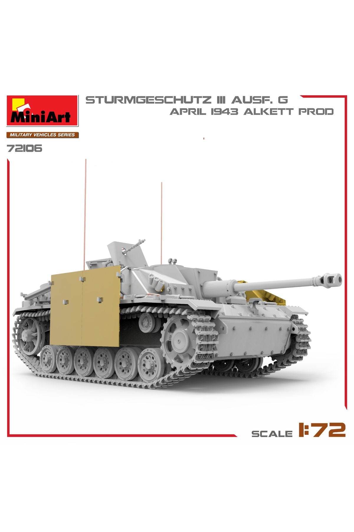 MiniArt 1:72 StuG III Ausf. G Nisan 1943 Üretimi