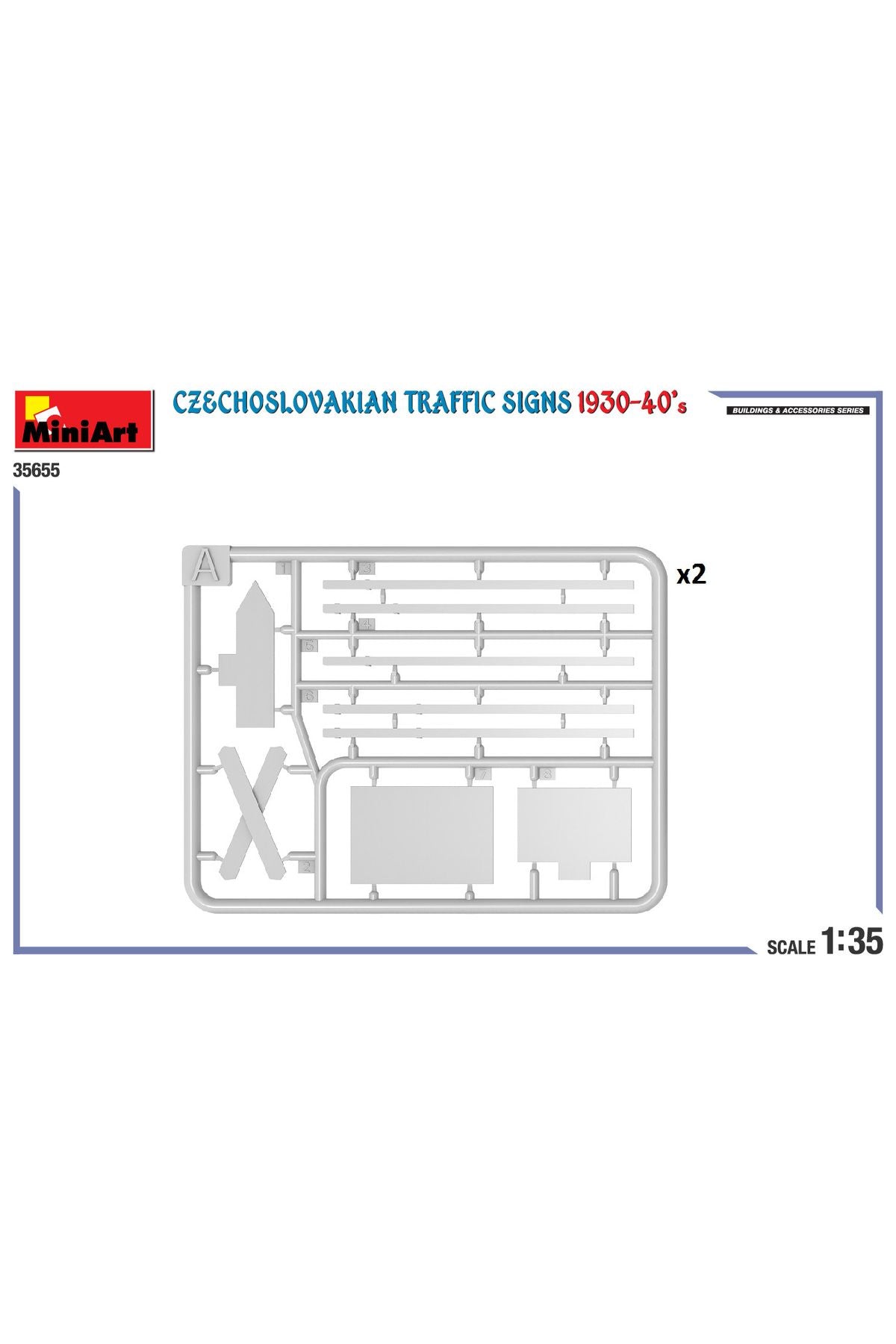 MiniArt Çekoslovak Trafik İşaretleri 1930-40'lar