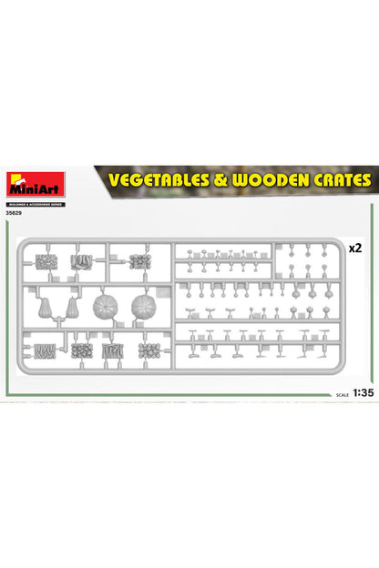 MiniArt Sebzeler ve Ahşap Kasalar