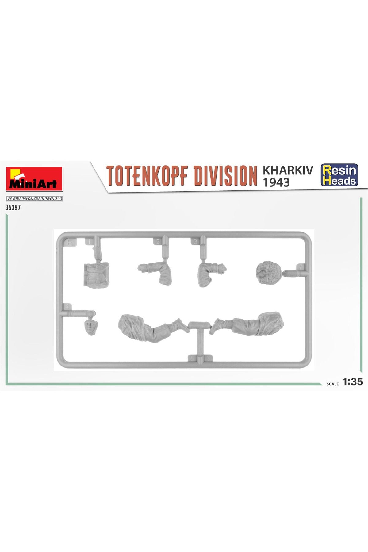 MiniArt TotenKopf Tümeni. Kharkov 1943. Reçine Başlı