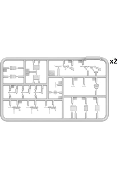 MiniArt Amerikan Tank Mürettebaat ve Piyadeleri için Silah ve Ekipmanlar