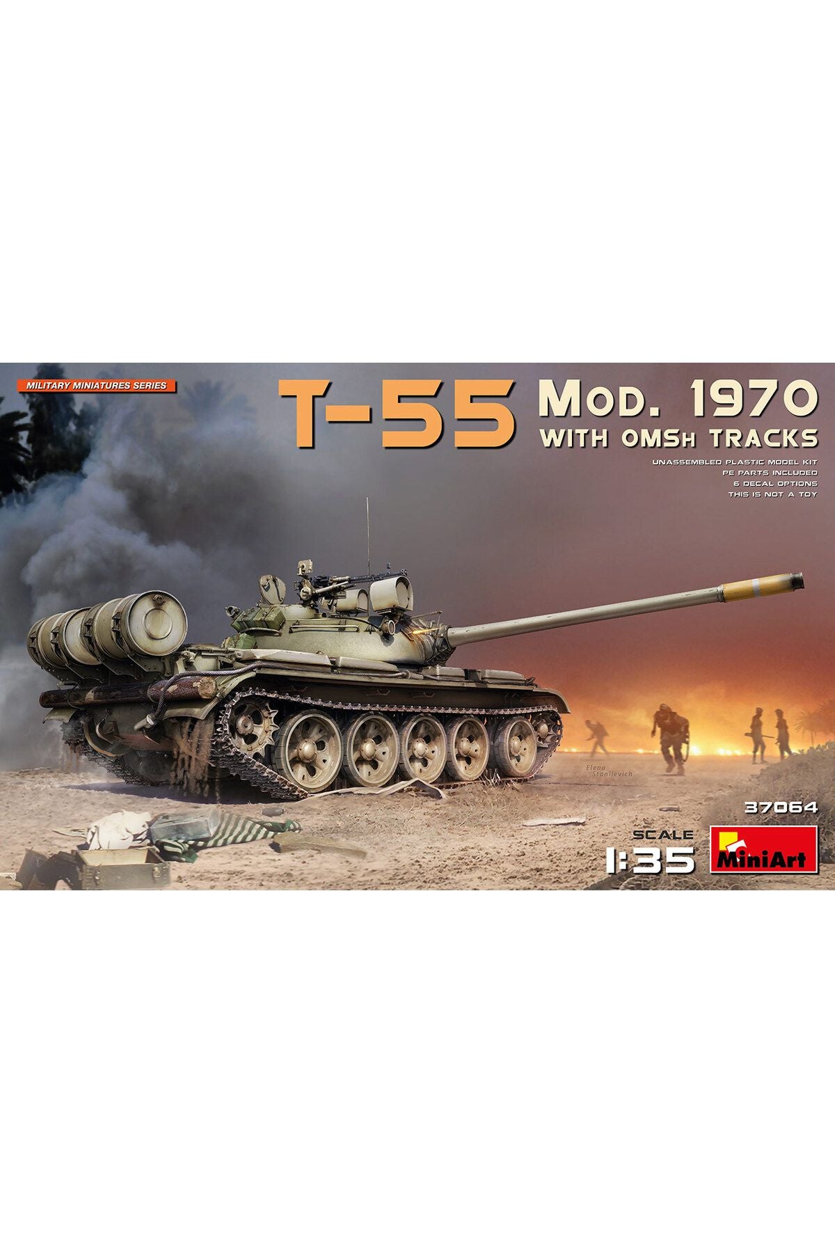 MiniArt OMSh Paletleri ile T-55 Mod. 1970