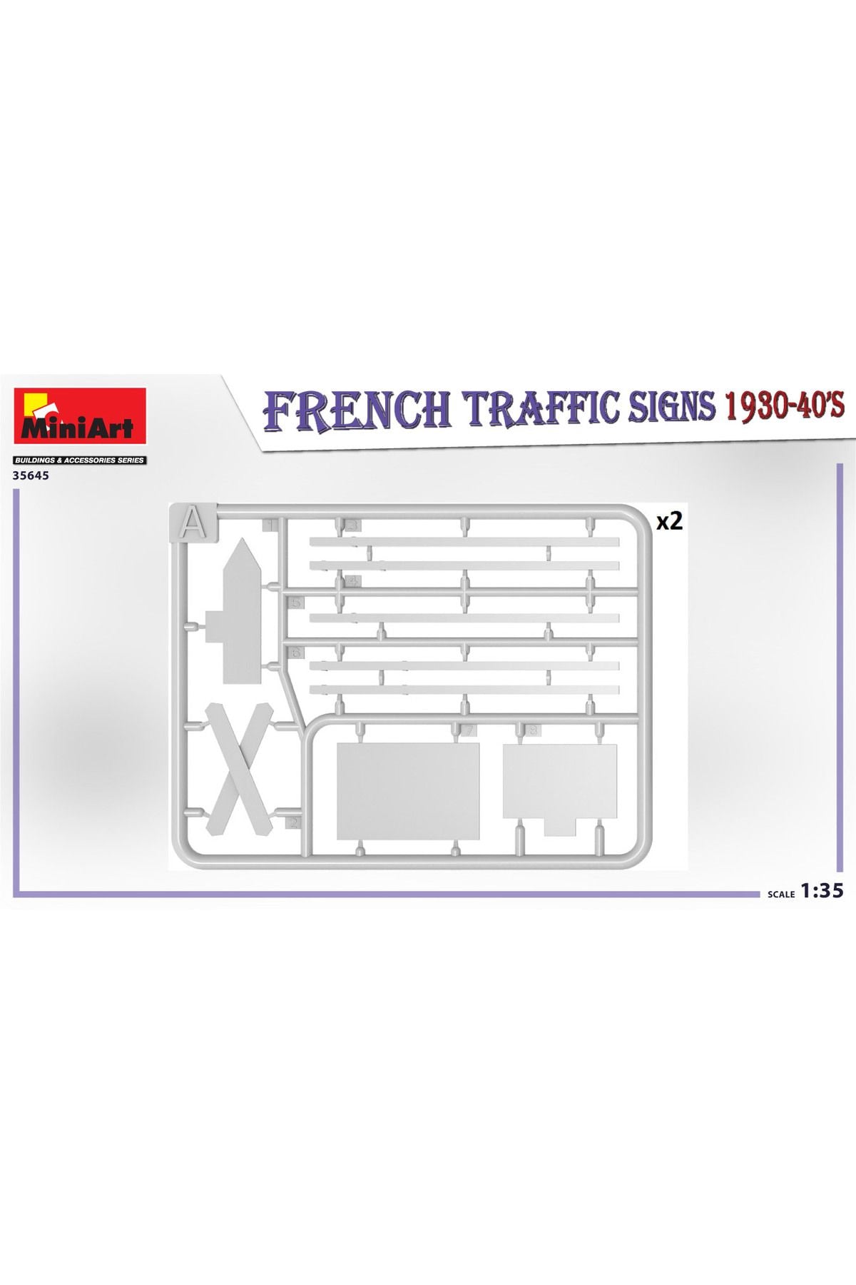 MiniArt Fransa Trafik İşaretleri 1930-40