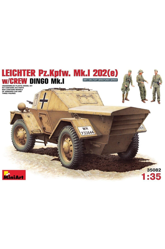 MiniArt Leichter Pz.Kpfw. MkI 202(e) Mürettebat ile birlikte