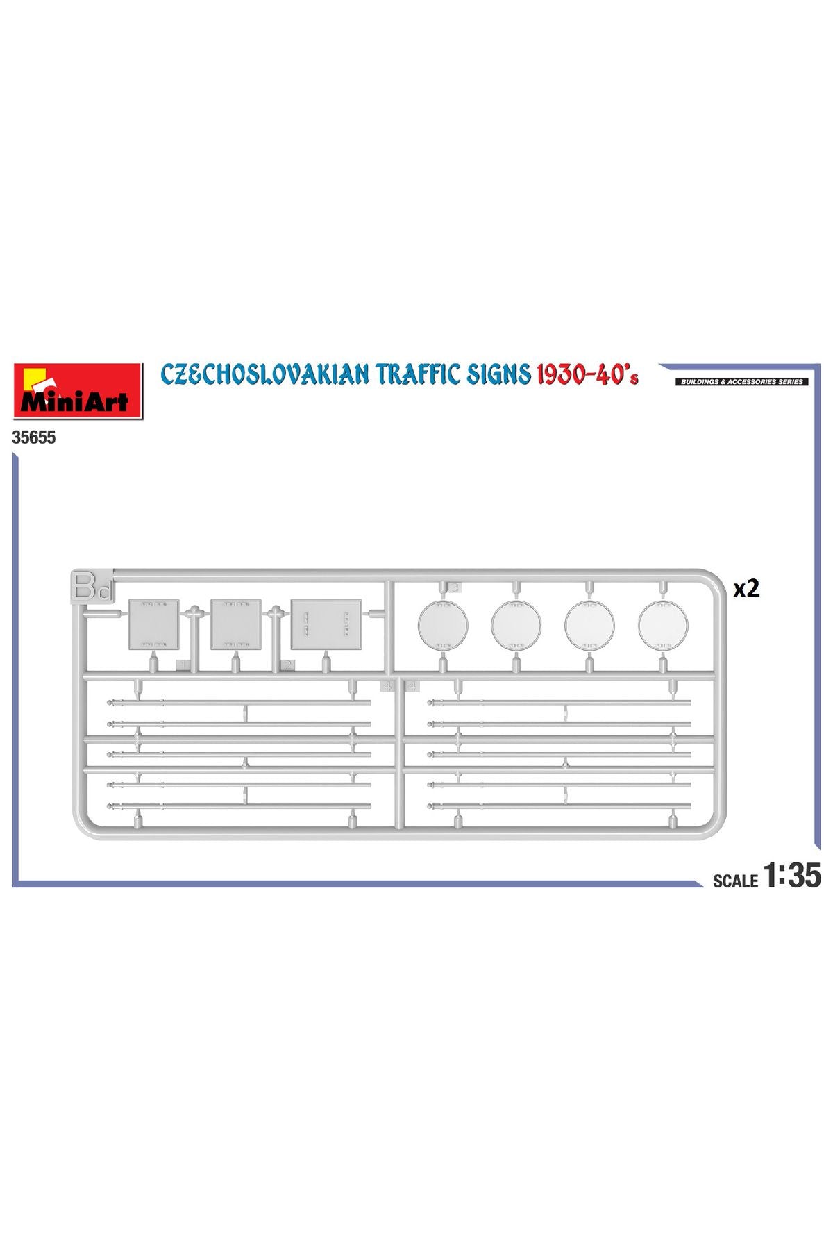 MiniArt Çekoslovak Trafik İşaretleri 1930-40'lar