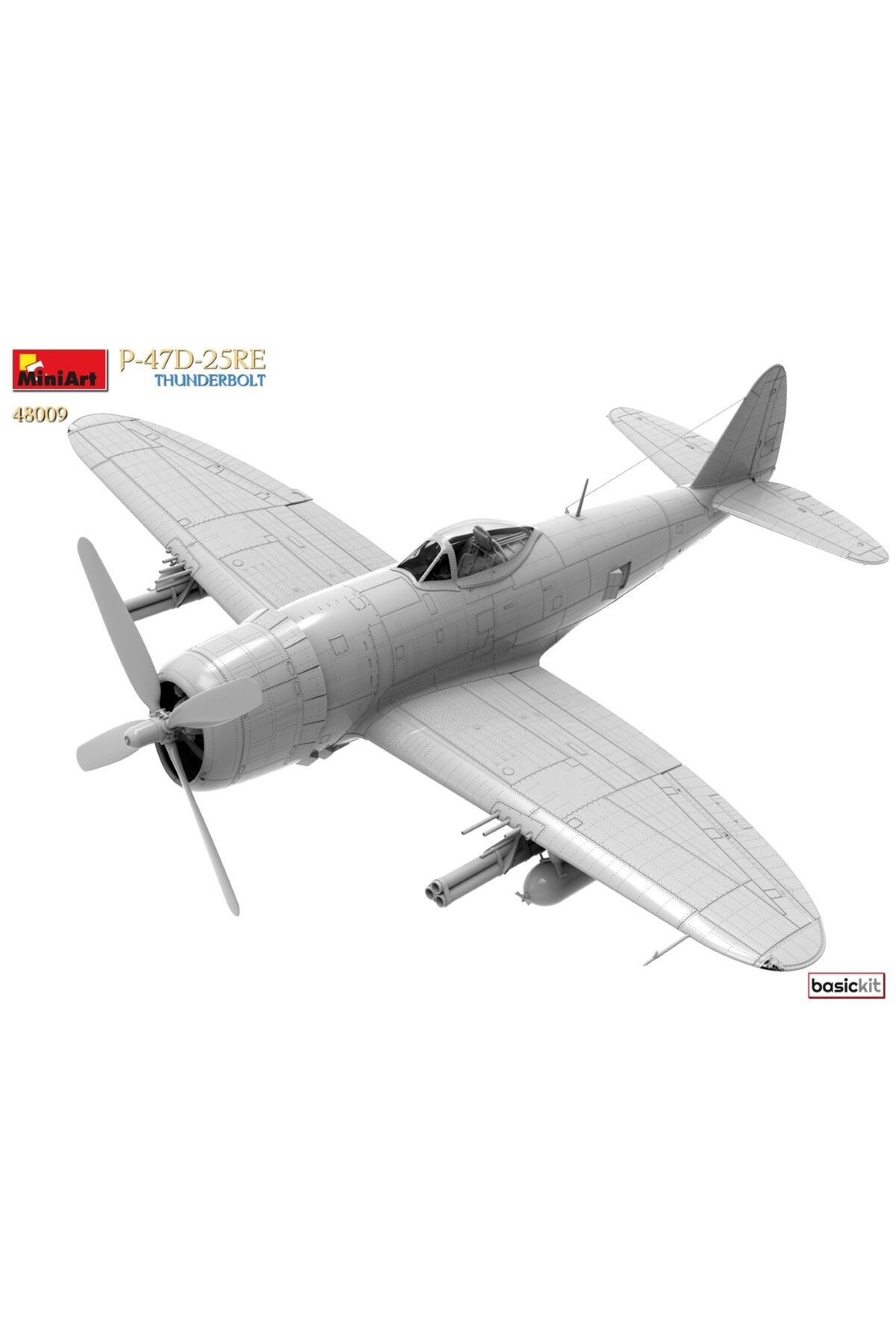 MiniArt 1:48 P-47D-25RE Thunderbolt Temel Kit