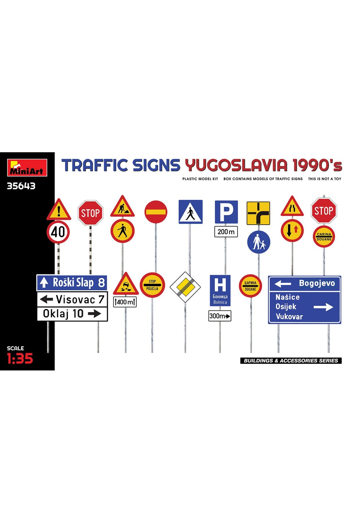 MiniArt Yugoslavya Trafik İşaretleri (1990'lar)