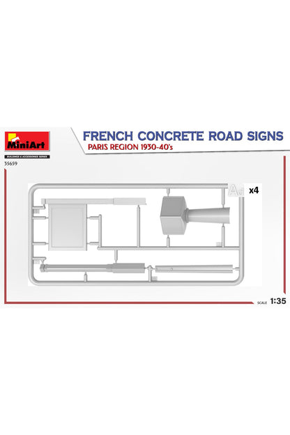 MiniArt Fransa Beton Yol İşaretleri. Paris Bölgesi 1930-40