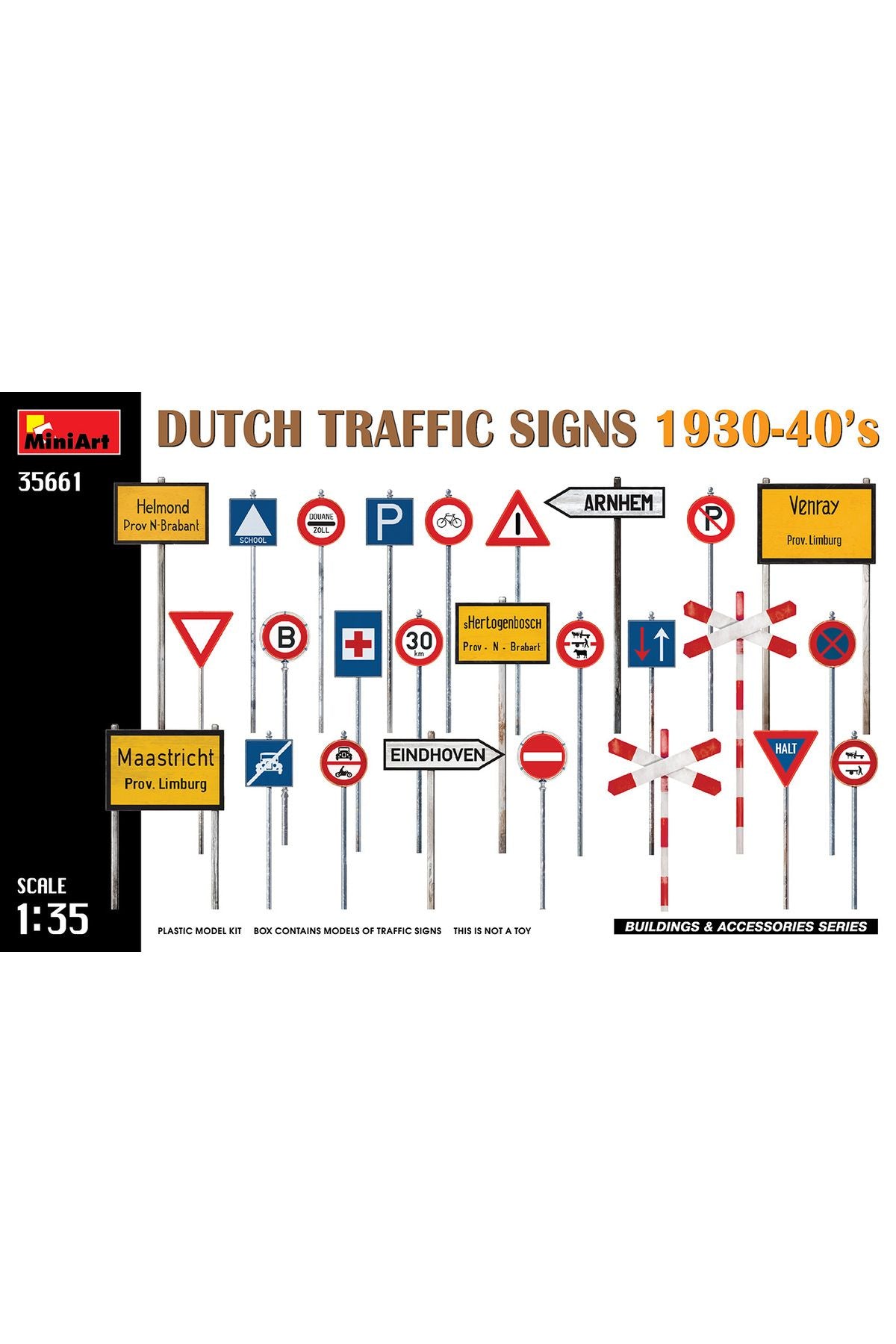 MiniArt Hollanda Trafik İşaretleri (1930-40'lar