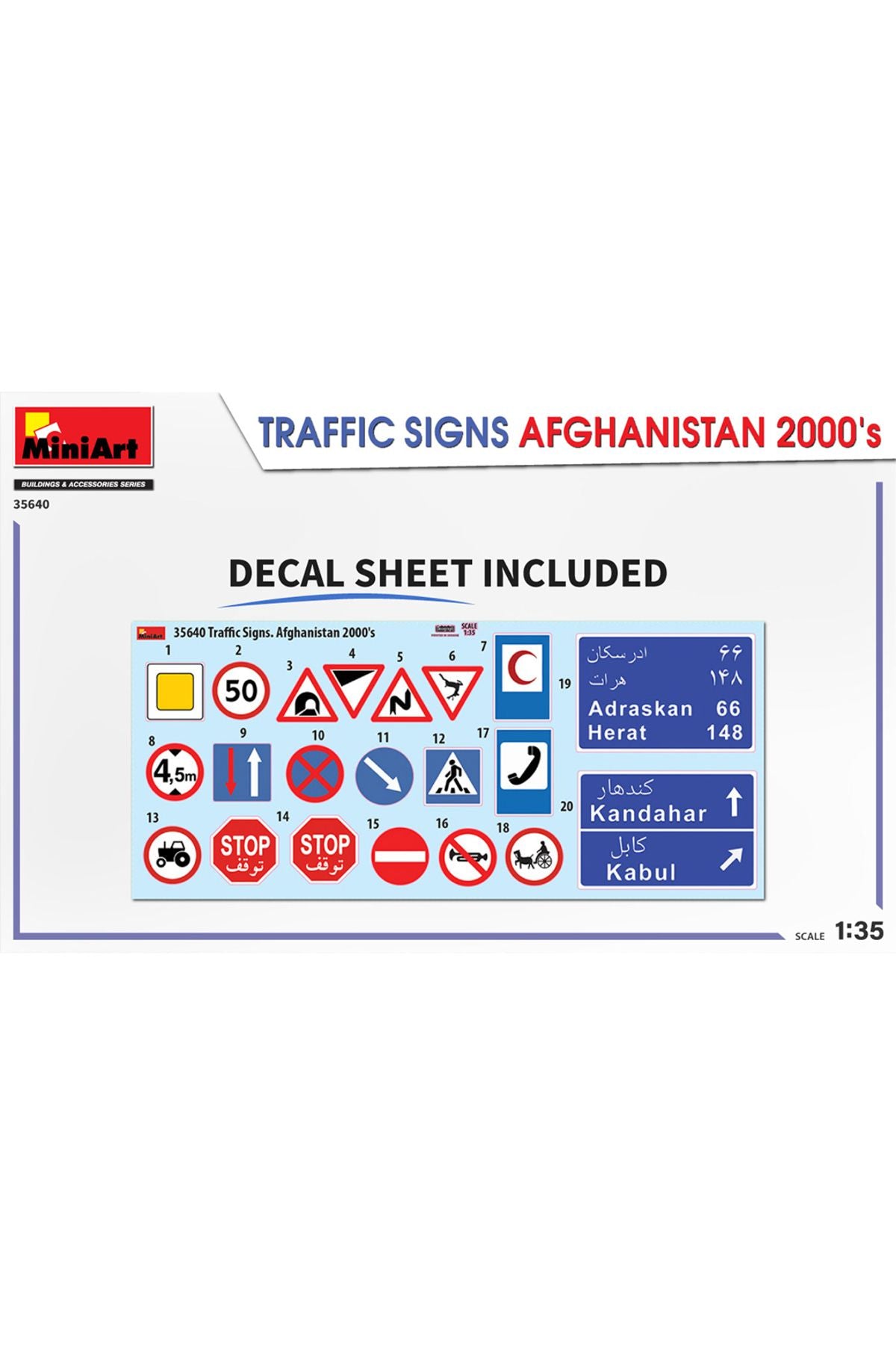 MiniArt Afganistan Trafik İşaretleri 2000ler