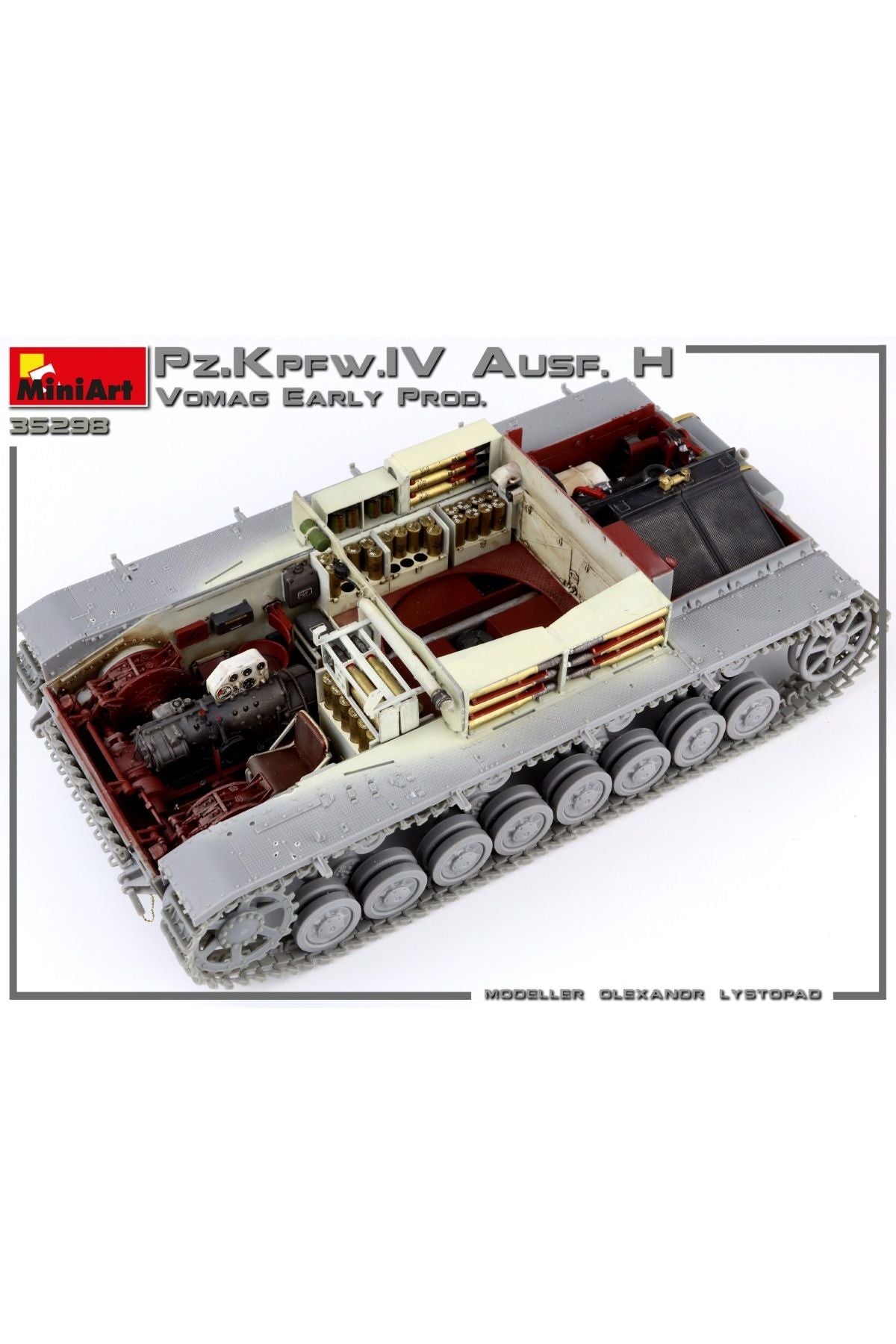 MiniArt Pz. Kpfw. IV Ausf. H Vomag İlk Üretim Mayıs 1943 Interior Kit