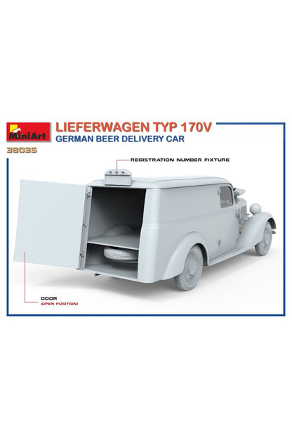 MiniArt Lieferwagen TYP 170V Alman Bira Servis Arabası