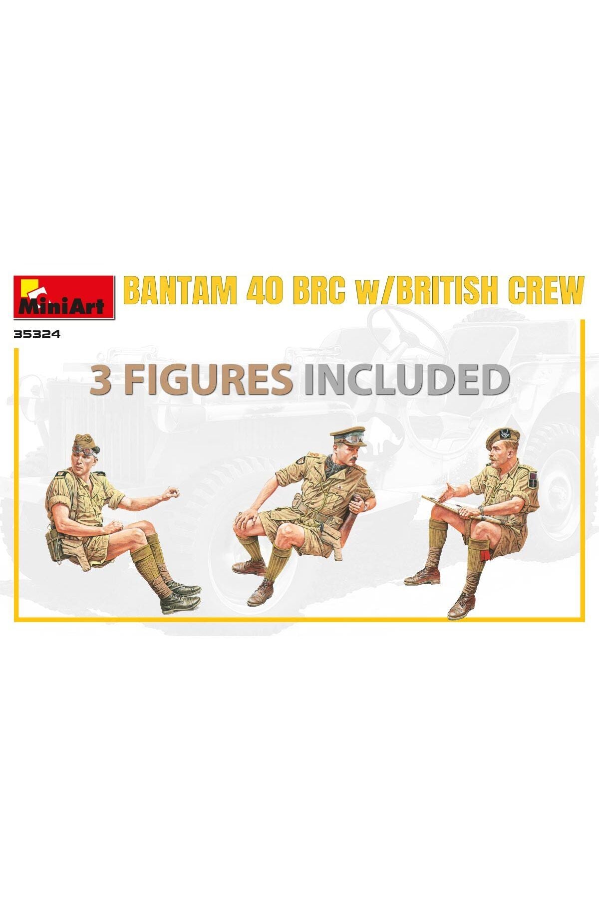 MiniArt İngiliz Mürettebatı ile Bantam 40 Brc - Özel Üretim