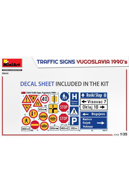 MiniArt Yugoslavya Trafik İşaretleri (1990'lar)