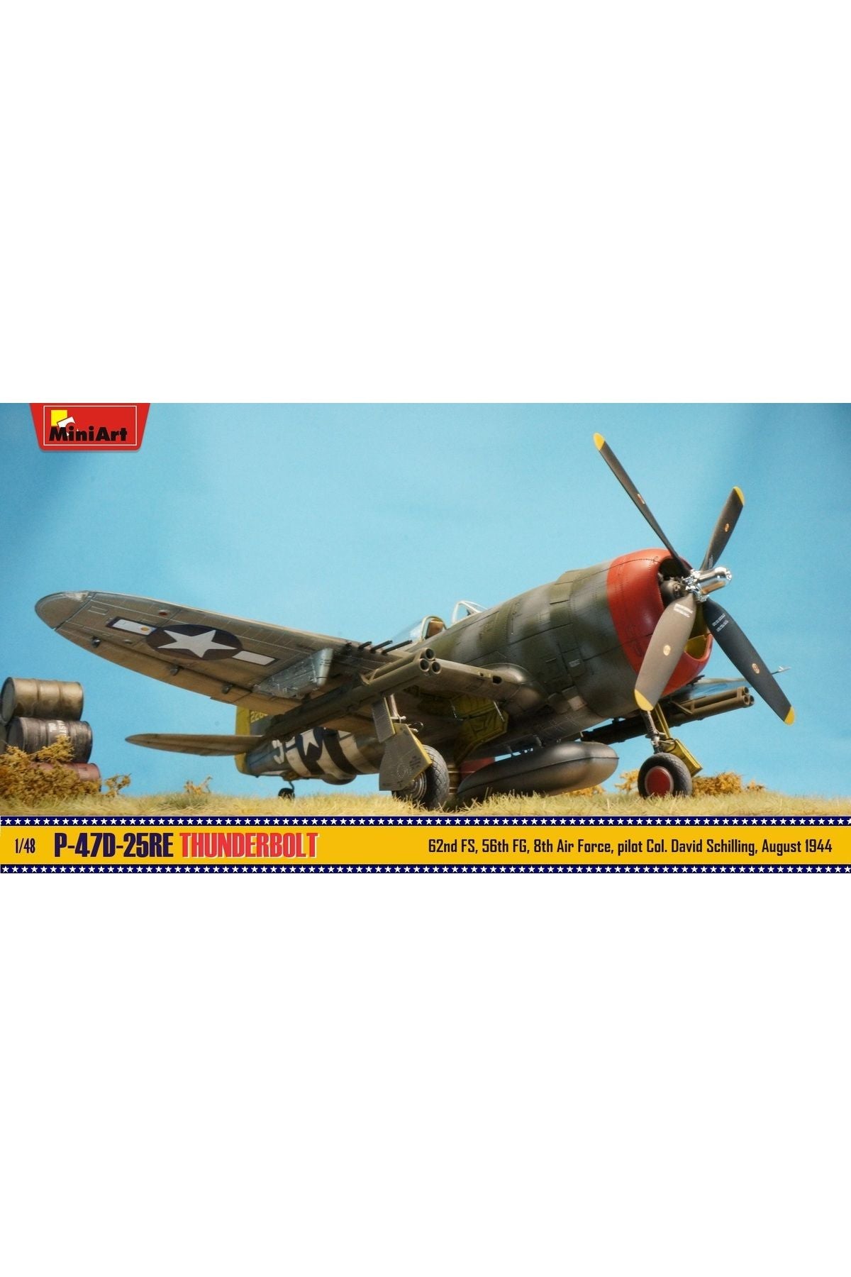 MiniArt 1:48 P-47D-25RE Thunderbolt Temel Kit