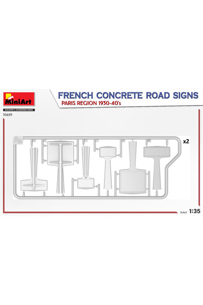 MiniArt Fransa Beton Yol İşaretleri. Paris Bölgesi 1930-40