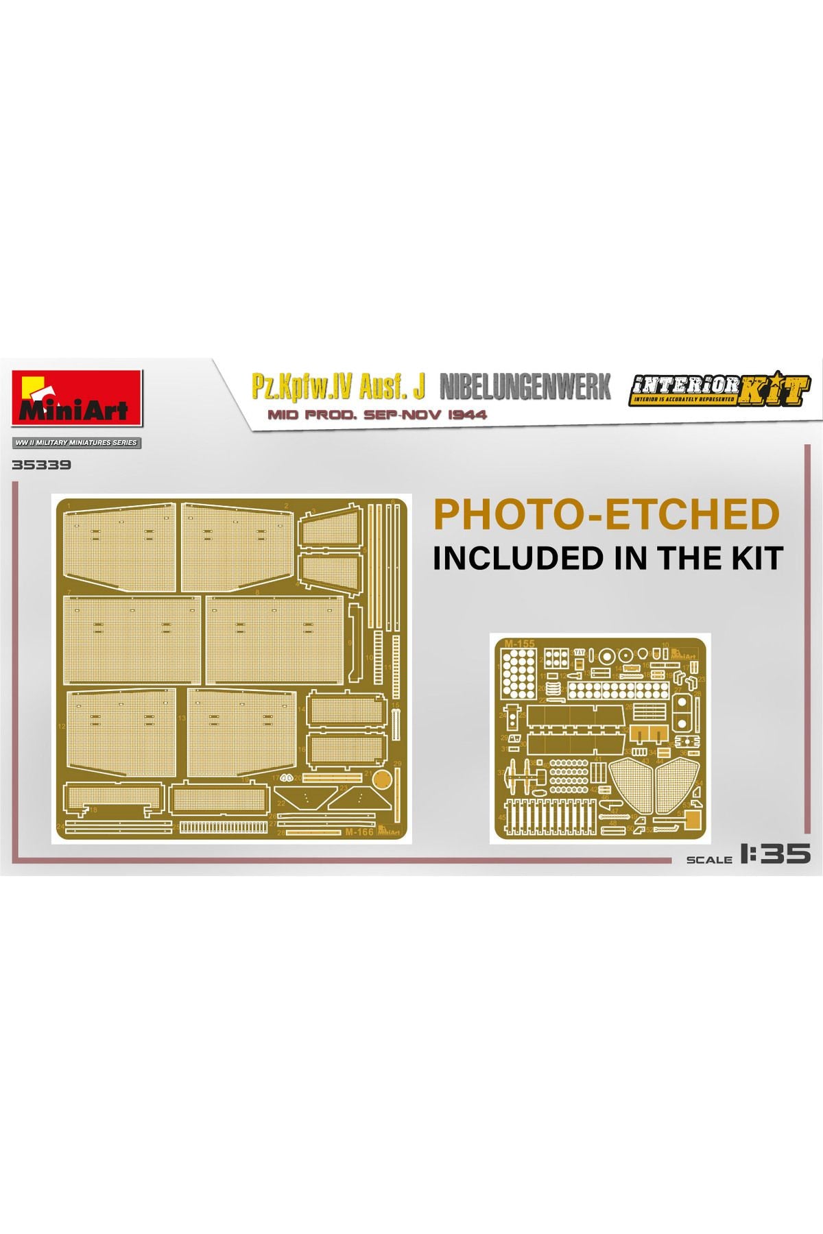 MiniArt Pz.Kpfw.IV Ausf. J Nibelungenwerk. Mid Prod. (Eylül-Kasım 1944) Interior Kit